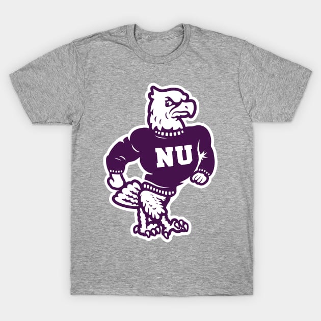 Niagara University Purple Eagles Vintage Mascot T-Shirt by Carl Cordes